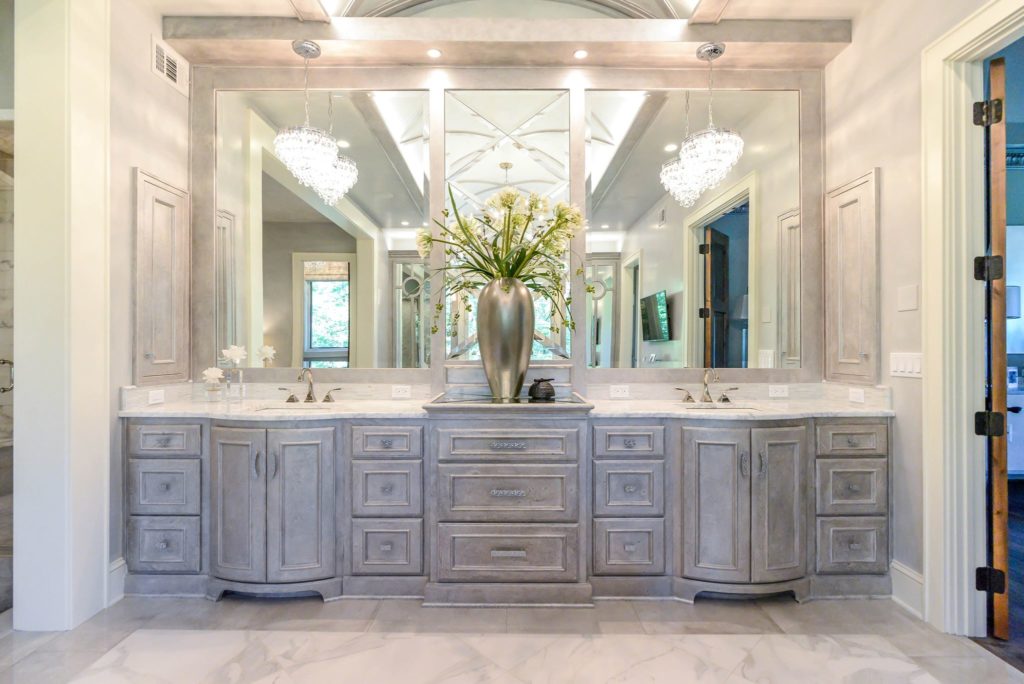 Custom bathroom cabinets designed